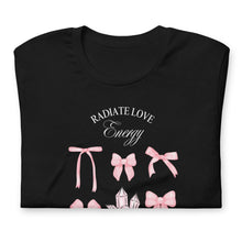 Load image into Gallery viewer, Pink Bows Rose Quartz Coquette Unisex T-shirt
