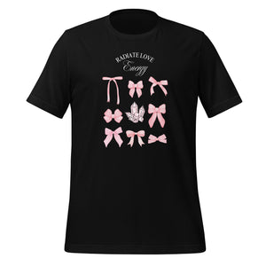 Pink Bows Rose Quartz Coquette Unisex T-shirt