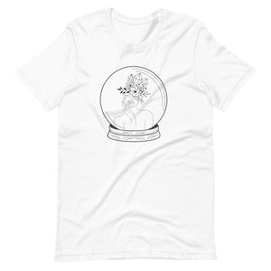 Crystal Ball Art White Unisex Tee