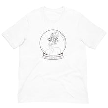 Load image into Gallery viewer, Crystal Ball Art White Unisex Tee
